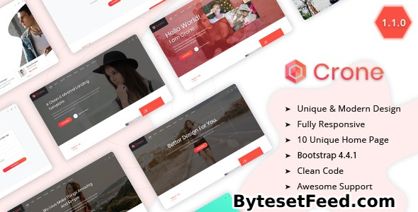 Crone v1.1.0 - Creative Multipurpose Landing Page Template