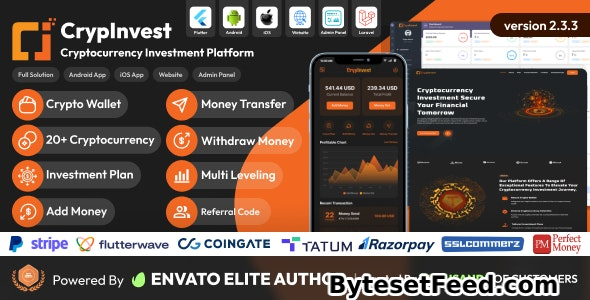 CrypInvest v2.3.3 - Cryptocurrency Investment Platform Full Solution