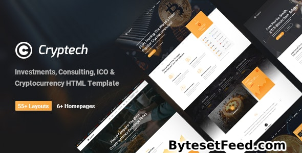 Cryptech - Responsive Bitcoin, Cryptocurrency and Investments HTML Template