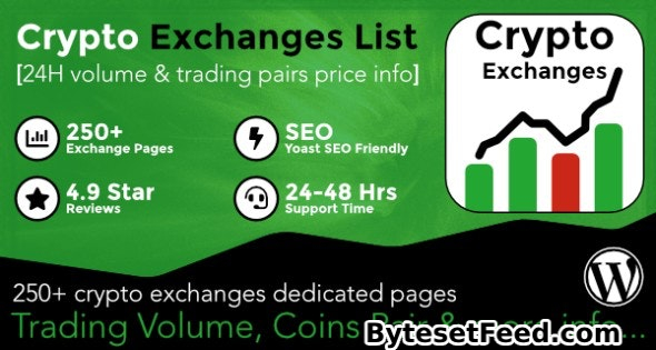 Cryptocurrency Exchanges List Pro v2.8.5 - WordPress Plugin