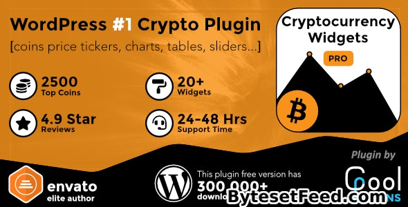 Cryptocurrency Widgets Pro v3.9.4 - WordPress Crypto Plugin