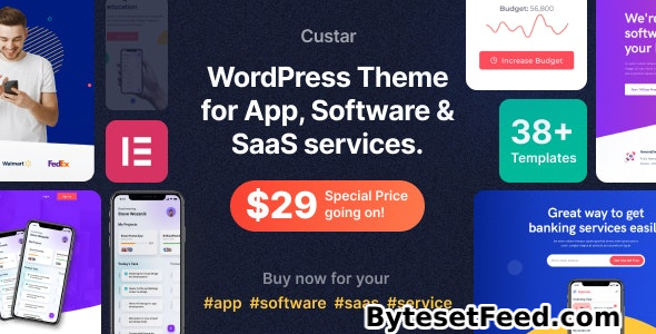 Custar v1.2.7 - Software & App WordPress Theme