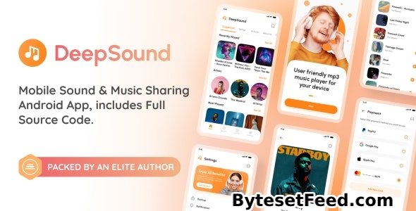 DeepSound Android v3.4 - Mobile Sound & Music Sharing Platform Mobile Android Application