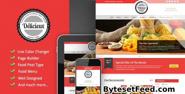 Delicieux v1.3.4 - Restaurant Wordpress Theme