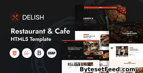 Delish – Restaurant & Cafe HTML5 Template