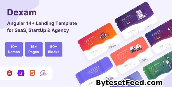 Dexam v3.0.0 - Angular 14+ & Bootstrap 5 SaaS, Startup & Product Landing Page