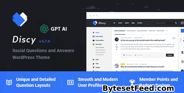 Discy v5.7.4 - Social Questions and Answers WordPress Theme