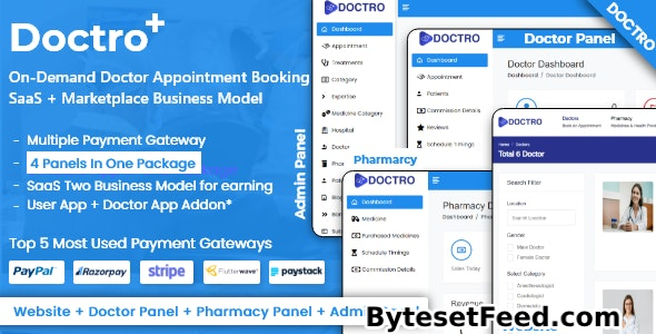 Doctro v6.0 - On-Demand Doctor Appointment Booking SaaS Marketplace Business Model - nulled