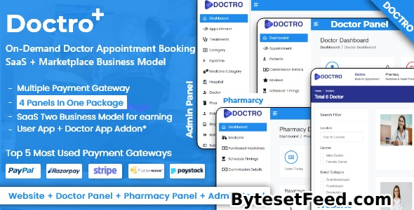 Doctro v8.0.1 - On-Demand Doctor Appointment Booking SaaS Marketplace Business Model - nulled