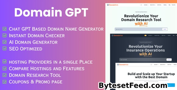 Domain GPT - AI Domain Name Generator - Domain Tools - 9 August 2024