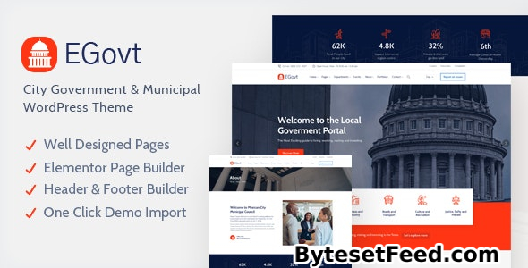 EGovt v1.4.0 - City Government WordPress Theme