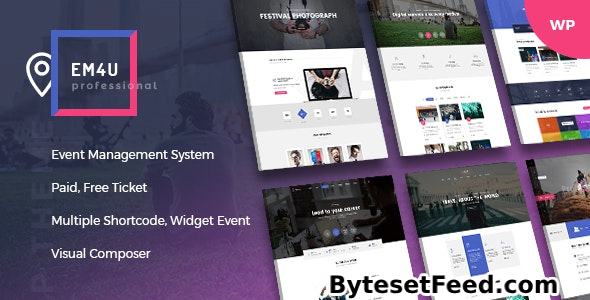 EM4U v1.7.5 - Events WordPress Theme for Booking Tickets