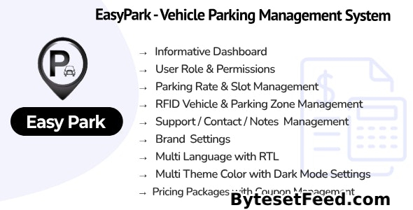 EasyPark SaaS v1.1 - Vehicle Parking Management System