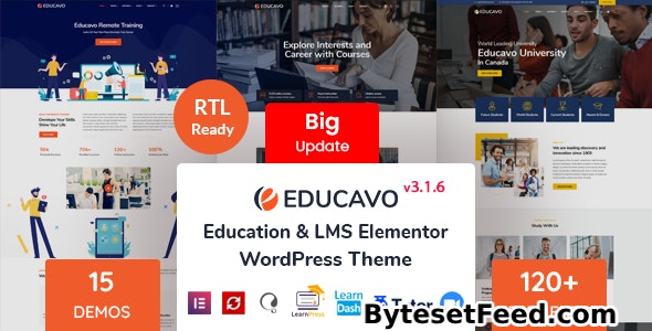 Educavo v3.1.5 - Online Courses & Education WordPress Theme