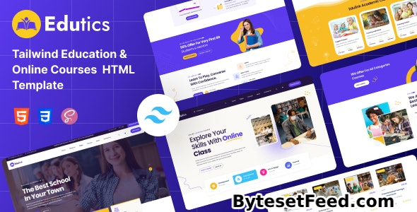 Edutics - Tailwind Education & Online Courses HTML Template