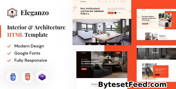 Eleganzo - Interior & Architecture HTML Template