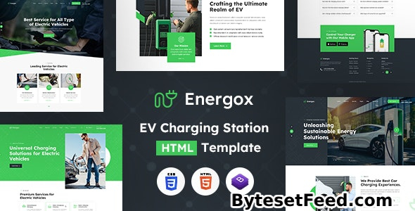 Energox - EV Charging Station HTML Template