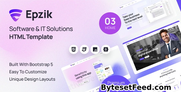 Epzik - Software & IT Solutions HTML Template