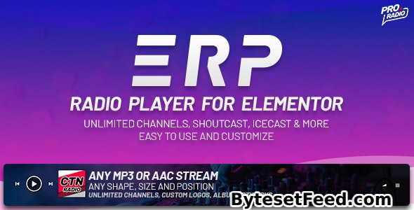 Erplayer v1.3.2 - Radio Player for Elementor