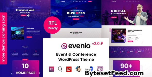 Evenio v2.0.9 - Event Conference WordPress Theme