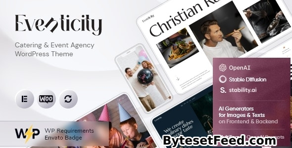 Eventicity v1.0 - Catering & Event Agency WordPress Theme