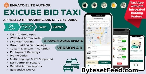 Exicube Bid Taxi App v4.0.0