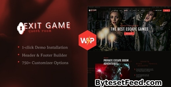 Exit Game v1.3.0 - Real-Life Room Escape WordPress Theme