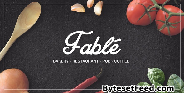 Fable v1.3.8 - Restaurant Bakery Cafe Pub WordPress Theme