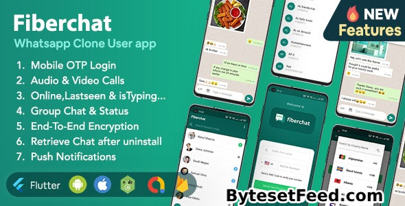 Fiberchat v2.0.12 - Whatsapp Clone Full Chat & Call App - Android & iOS Flutter Chat app