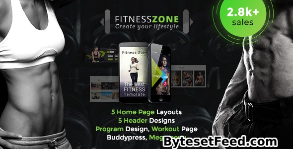 Fitness Zone v5.3 - WordPress Theme