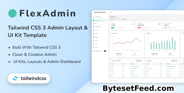 FlexAdmin - Tailwind CSS 3 Admin Layout & UI Kit Template