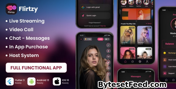 Flirtzy - Live streaming, Video Call, Chat, Host - 21 March 2024