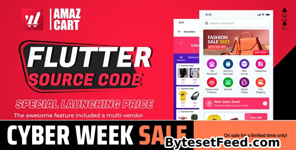 Flutter AmazCart v3.0 - Ecommerce Flutter Source code for Android and iOS