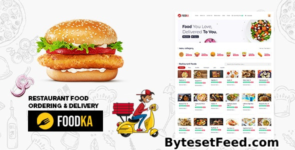 Foodka - Restaurant Food Ordering & Delivery Script Theme - 31 March 2024