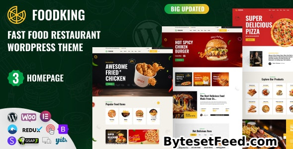 Foodking v1.1 - Fast Food Restaurant WordPress Theme