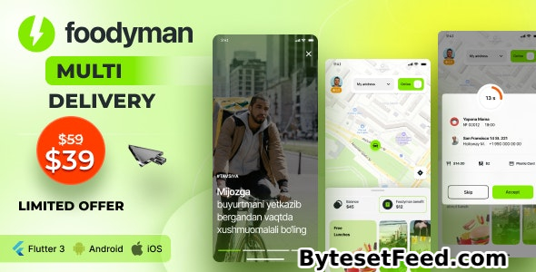 Foodyman Delivery App (iOS & Android) v2024-10