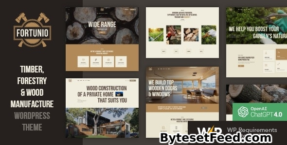 Fortunio v2.3 - Timber / Forestry / Wood Manufacture WordPress Theme
