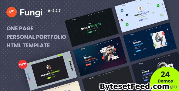 Fungi v2.2.7 - Personal Portfolio Html Template