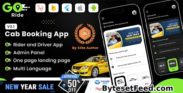 GORIDE v2.1 - InDriver Clone - Flutter Complete Taxi Booking Solution with Bidding Option