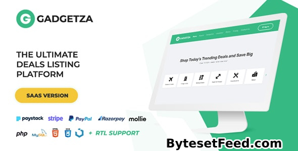 Gadgetza v2.3.0 - Deals Listing Platform (SAAS)