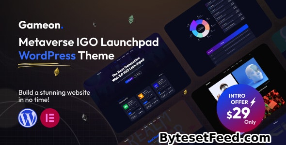 Gameon v1.0 - Metaverse IGO Launchpad WordPress Theme