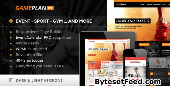 Gameplan v1.6.7 - Event and Gym Fitness Theme