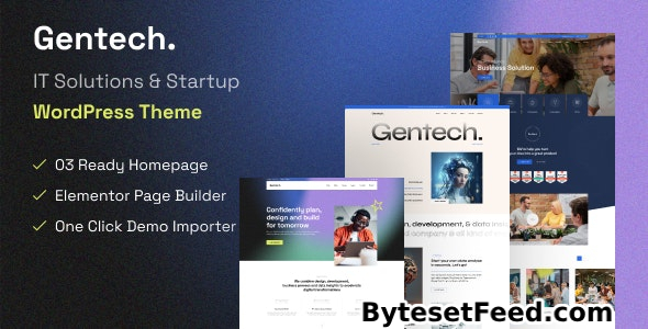 Gentech v1.0.0 – IT Solutions & Startup WordPress Theme