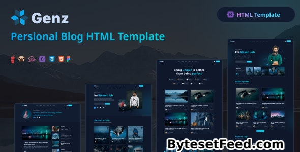 Genz v3.0 - Creative Personal Blog / Portfolio HTML Template