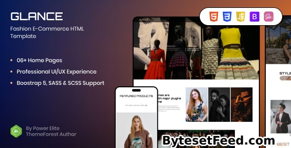 Glance - SASS E-Commerce Website Template