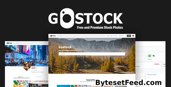 GoStock v5.3 - Free and Premium Stock Photos Script