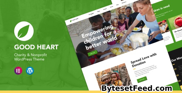 GoodHeart v1.0 - Charity & Nonprofit Elementor WordPress Theme