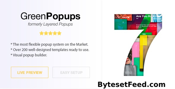 Green Popups (formerly Layered Popups) v7.4.8 - Popup Plugin for WordPress