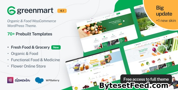 GreenMart v4.1.11 - Organic & Food WooCommerce WordPress Theme