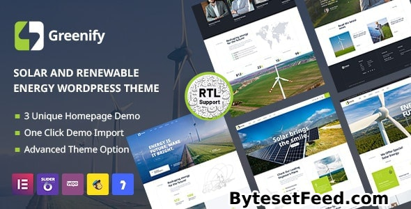 Greenify v1.7 - Solar & Renewable Energy WordPress Theme